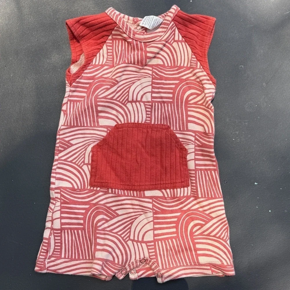 Kate Quinn Organic Cotton Romper Modern Stripes 3-6 Months